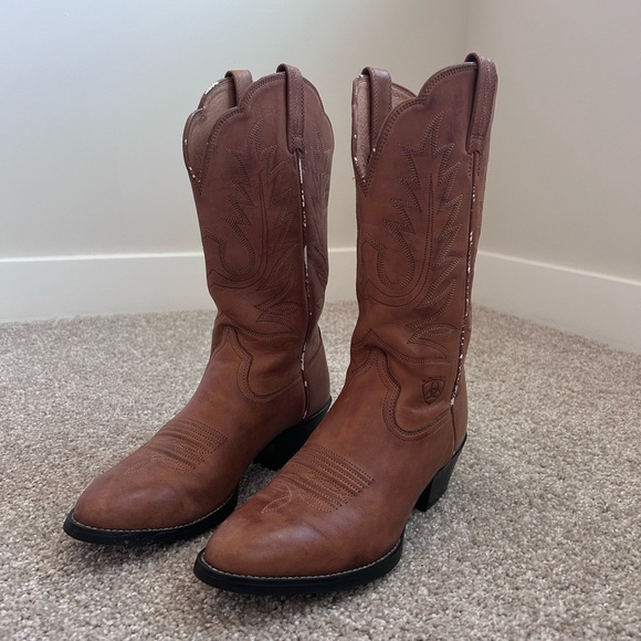 Ariat Shoes - Ariat Women's Heritage X Toe Elastic Wide Calf Western Snip Toe Boot-10040425